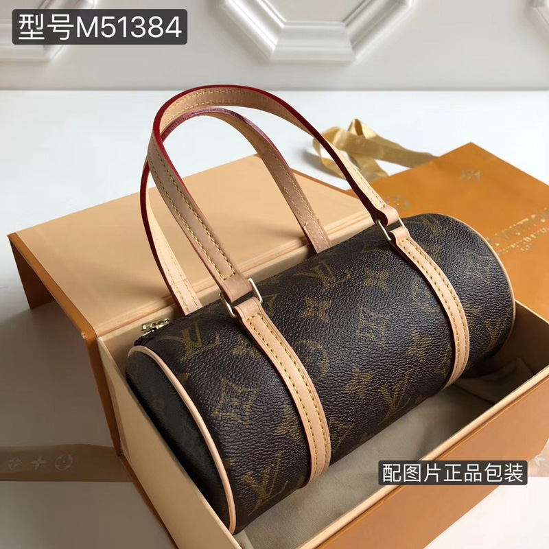 M51385 LV Vintage限量Monogran子母包 LV女包 LV中古圓筒包 LV圓筒包