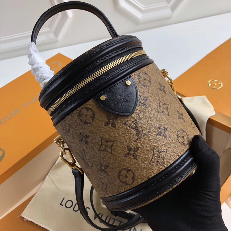M43986 LV Cannes 手袋 LV化妝箱 LV Monogram Reverse涂層帆布女包