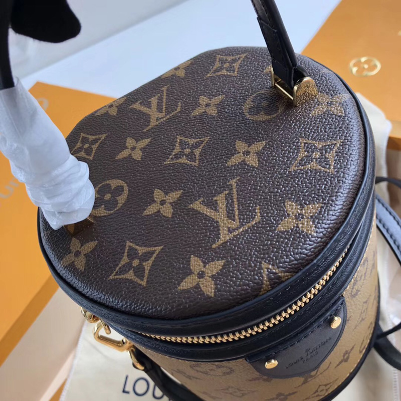 M43986 LV Cannes 手袋 LV化妝箱 LV Monogram Reverse涂層帆布女包