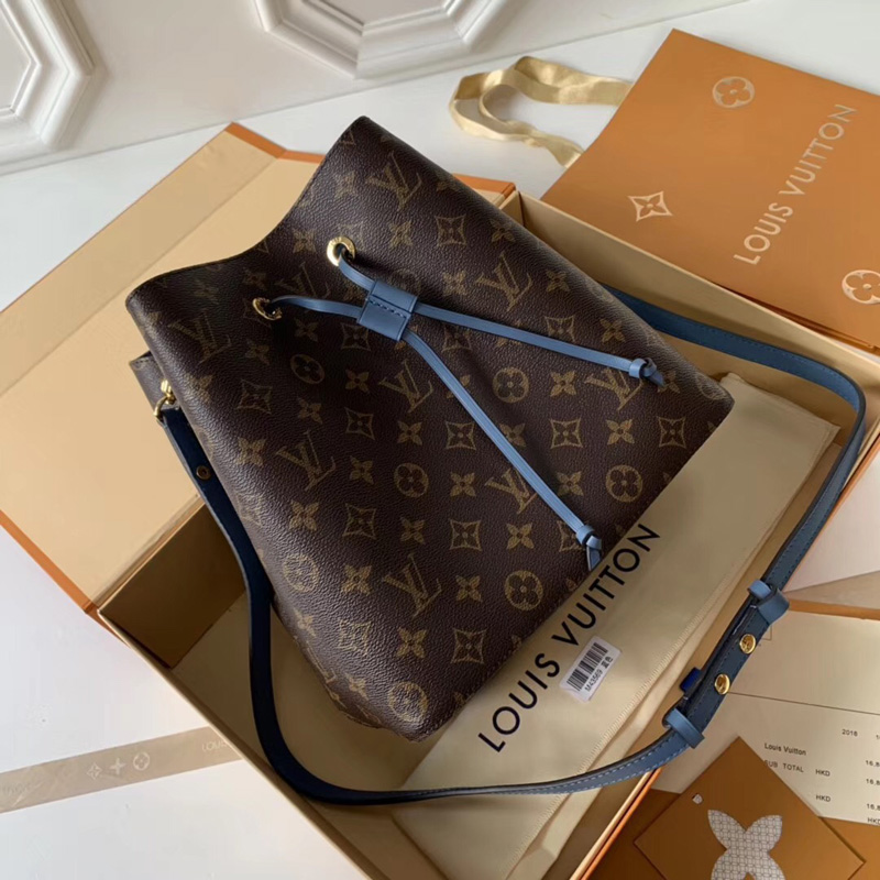 M43569 LV NEONOE 老花手袋 LV2017年春季系列 LV女包 LV水桶包 藍色