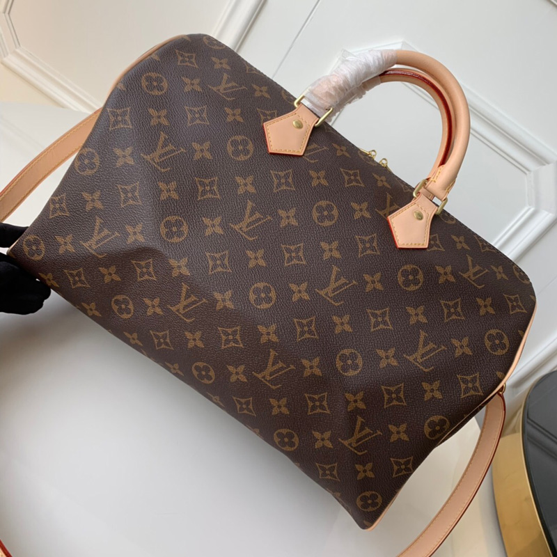 M41111 LV Speedy 35 手袋(配肩帶)Monogram 老花帆布 LV枕頭包