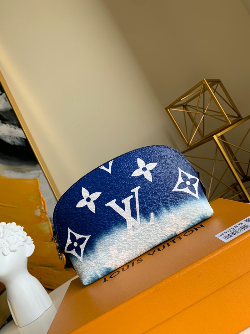 M69138 LV ESCALE 化妝包 2020新款日本絞染工藝女包 藍(lán)色