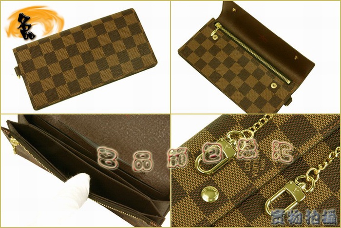 N60002 LV經典棋盤格 LV手包 LV長款錢包 LV男包 LV錢包