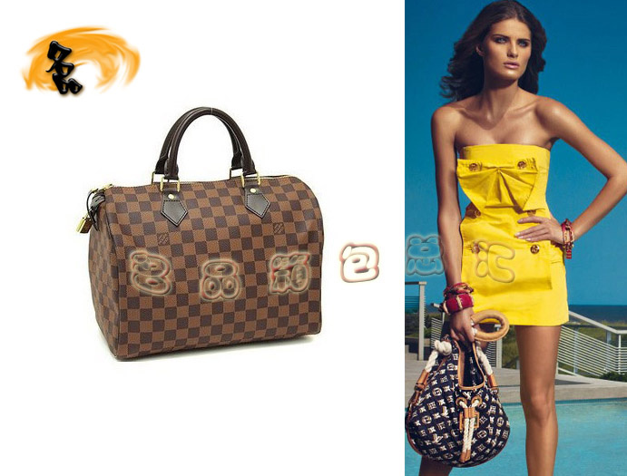 N41523 LV手提包 LV經典老花 LV Speedy系列 LV枕頭包 LV包包