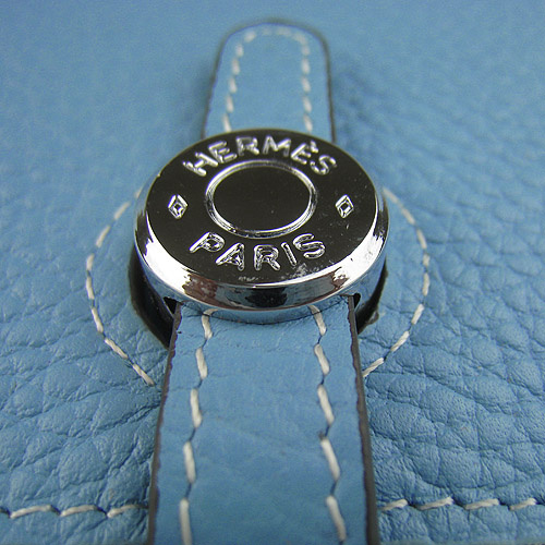 Hermes最新款 時(shí)尚藍(lán)色荔枝紋女士錢包 愛(ài)馬仕錢夾 超A1:1品質(zhì)