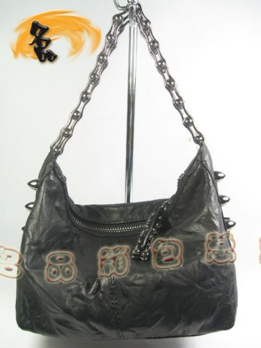 8507 THOMAS WYLDE托馬斯 時尚搖滾風 女士手提包 黑色羊皮單肩包