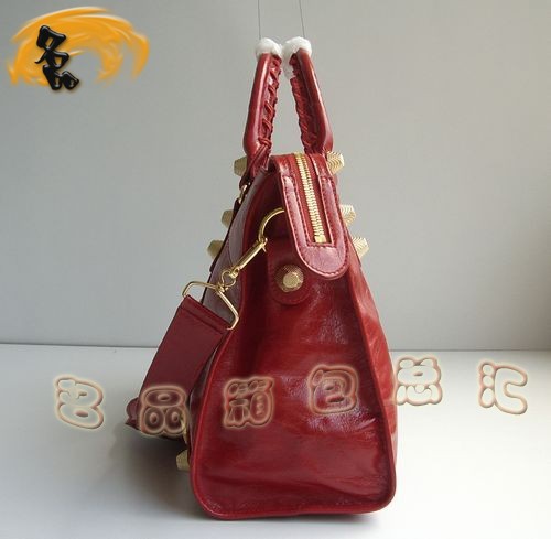 084338B 熱賣新款女士斜挎包 BALENCIAGA機車包 巴黎世家時尚手提包