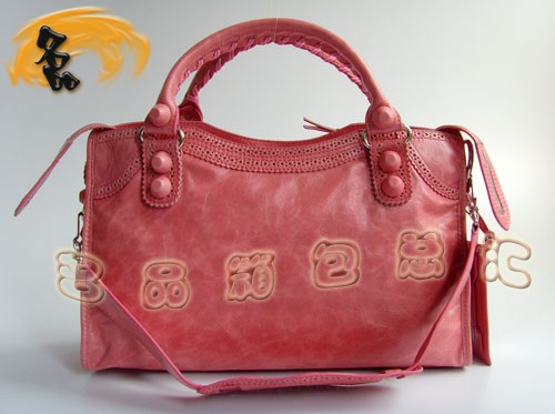 084832 專柜品質 BLENCIAGA 時尚牛皮女士手提包 機車包 巴黎世家斜挎包