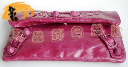 084351 超A品質(zhì)新款紫色牛皮女士手拿包 BLENCIAGA時尚女包 巴黎世家經(jīng)典款