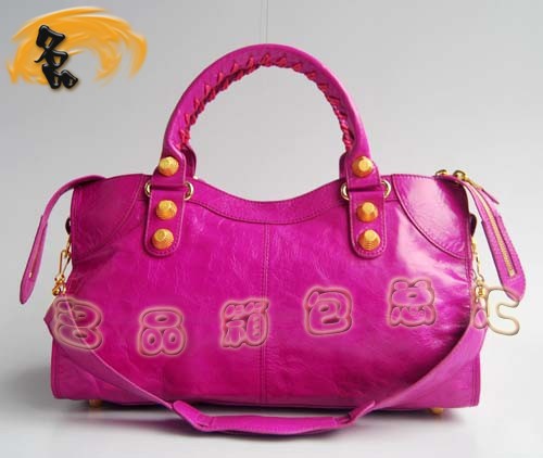 084328B 超A品質時尚女包 BLENCIAGA/巴黎世家新款牛皮女士手提包 機車包