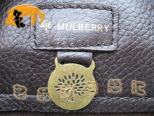 7803 瑪百莉最新廣告款 時尚女士手提包 Mulberry單肩包 Mulberry女包 深啡色