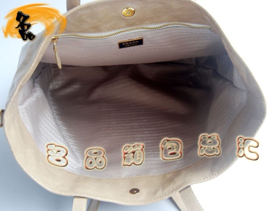 29165 Prada最新款 普拉達牛皮女士卡通單肩包 Prada手提包 一比一品質 米黃色