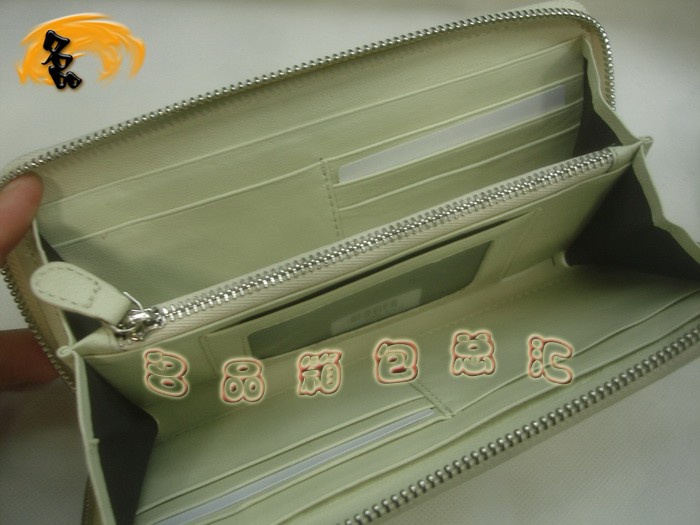 08621 Bottega Veneta經典款羊皮編織女包 Bottega Veneta時尚女士長款錢包 米白色