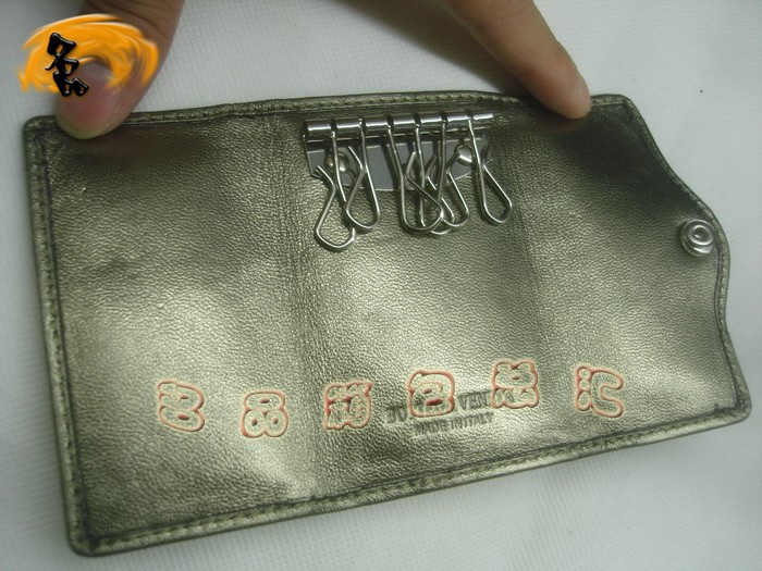 08793 Bottega Veneta經典羊皮編織工藝 寶緹嘉鑰匙包 BV鑰匙夾 Bottega女包 古銅色