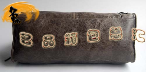 084324 Balenciaga單肩包 Balenciaga羊皮女包 機車包 巴黎世家手提包 銀灰色