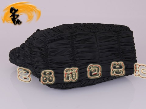 BN1611 普拉達最新款褶皺系列女包 防水尼龍帆布女士斜挎包 Prada手提包 黑色