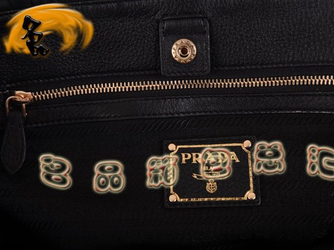 BN1746 Prada女包 防水尼龍帆布休閑女包 Prada手提包 最新款普拉達帆布包 黑色