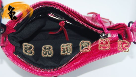 084980 巴黎世家斜挎包 進口羊皮時尚休閑女包 Balenciaga女包 斜挎包 桃紅色
