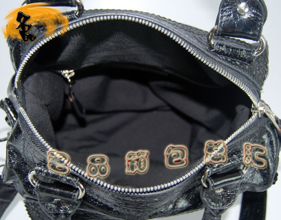 08480 巴黎世家女包 巴黎世家進口牛皮單肩包 Balenciaga手提包 女包 黑色