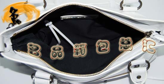 103208 Balenciaga單肩包 巴黎世家手提包 進(jìn)口油皮經(jīng)典時尚女包 白色