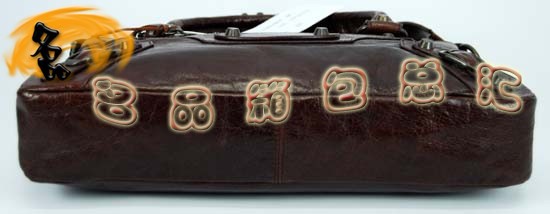 103208 巴黎世家單肩包 Balenciaga機(jī)車包 進(jìn)口油皮時(shí)尚女包 手提包 深啡色