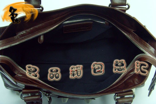 173082A Balenciaga單肩包 進口牛皮經典時尚女包 巴黎世家手提包 深啡色