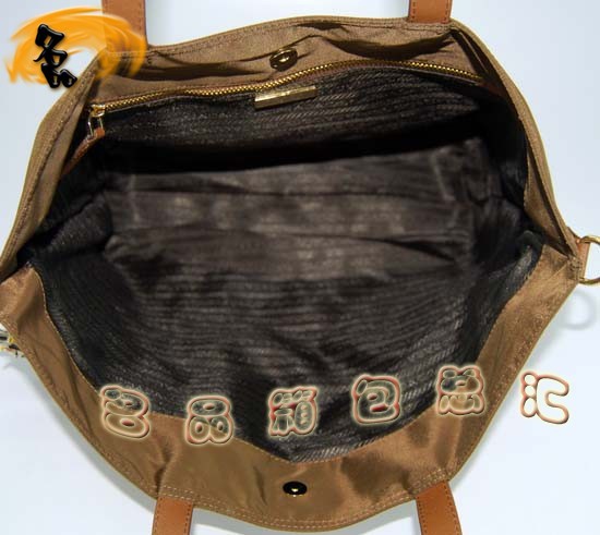 89277 Prada女包 普拉達手提包 Prada時尚休閑女包 最新款單肩包 卡其色