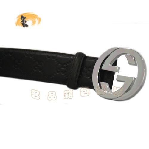 114876 Gucci經典款時尚女士皮帶 Gucci皮帶 古奇牛皮女士皮帶 Gucci腰帶 黑色