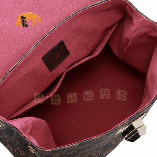 N41168 LV最新款女士斜挎包 LV棋盤格系列 LV女士包包 LV Bergamo女包 小號(hào)