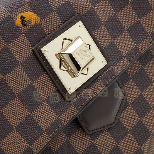 N41169 LV最新款女士斜挎包 LV棋盤格系列 LV女士包包 LV Bergamo女包 大號