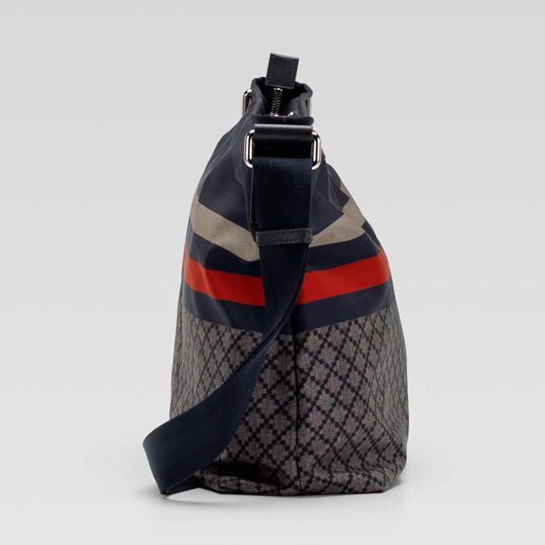 270410 古奇最新款 Gucci斜挎包 時尚男款休閑包 Gucci男包 寶藍色