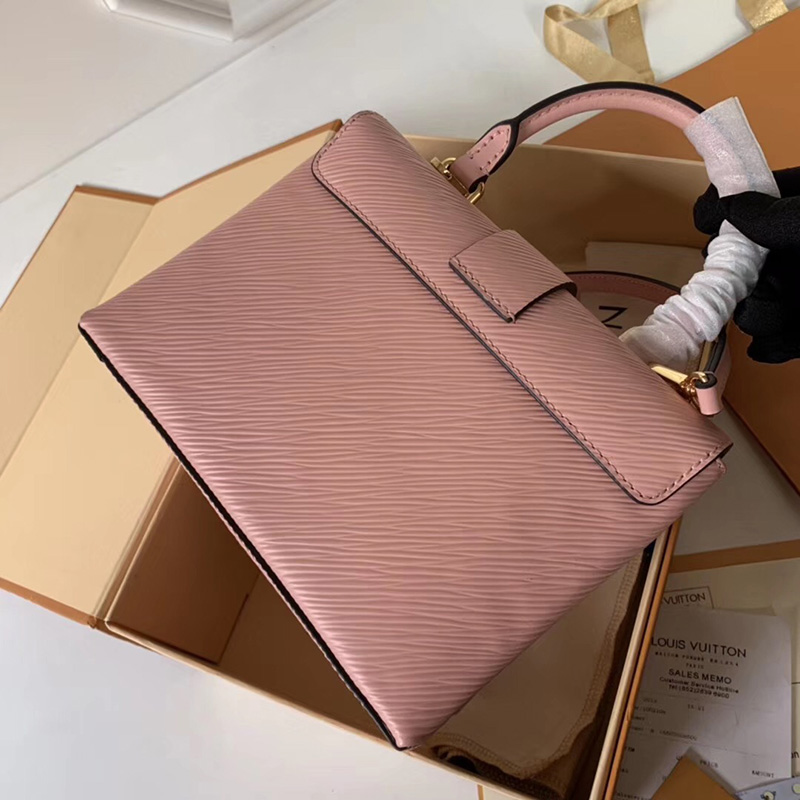M52879 LV Locky BB 手袋 Epi皮革掛鎖包 LV女包 LV手提包 LV單肩包 粉色