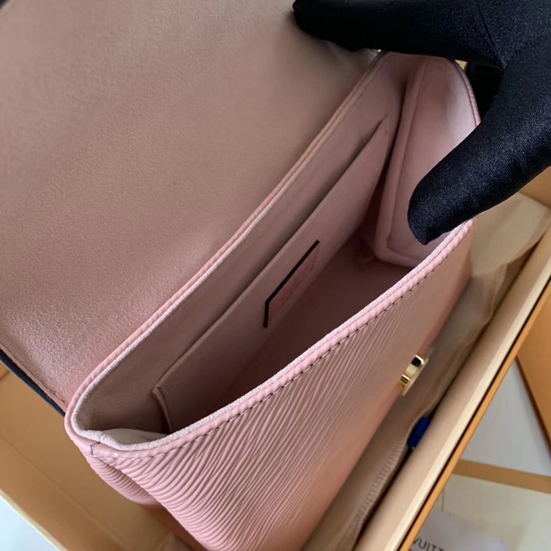 M52879 LV Locky BB 手袋 Epi皮革掛鎖包 LV女包 LV手提包 LV單肩包 粉色