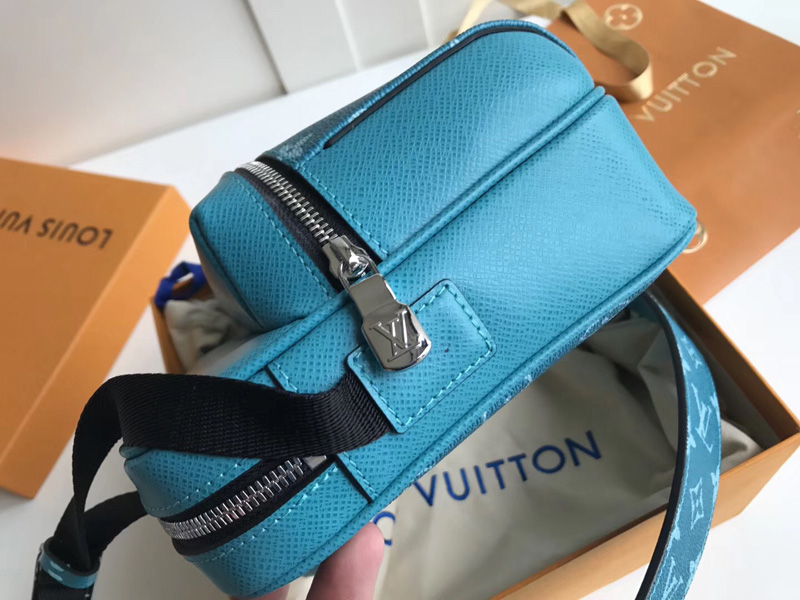 M30241 LV OUTDOOR 郵差包 Monogram 帆布單肩斜跨男包 LV郵差包 綠色