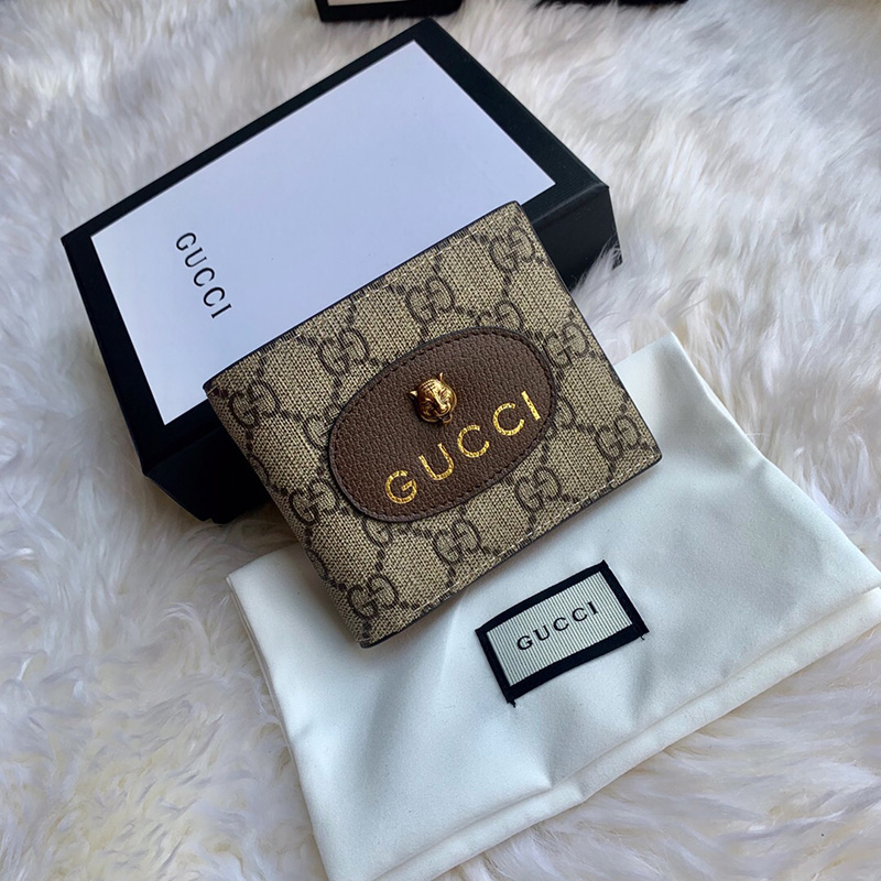 473954 Gucci Neo Vintage高級(jí)人造帆布錢包 Gucci短款錢夾