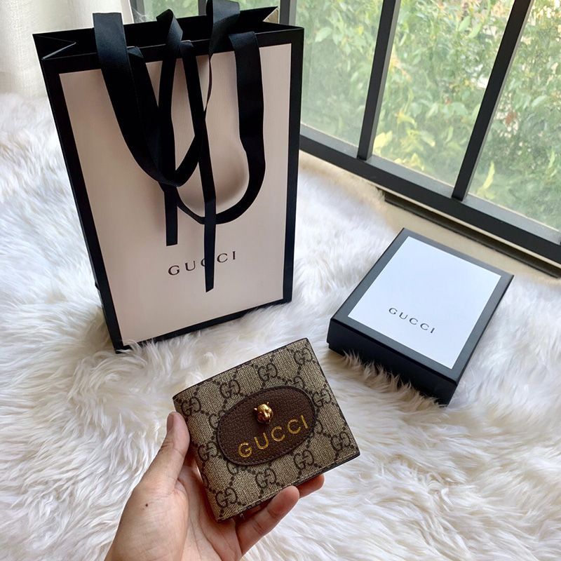 473954 Gucci Neo Vintage高級(jí)人造帆布錢包 Gucci短款錢夾