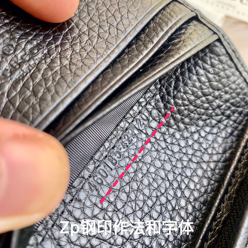 460185 Gucci Animalier系列卡包 小蜜蜂短款錢包 黑色