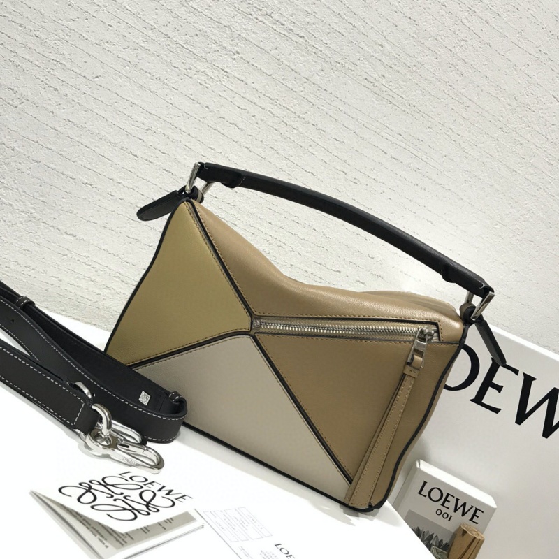 322 LOEWE羅意威 Puzzle Bag 羅意威幾何包 奶茶色