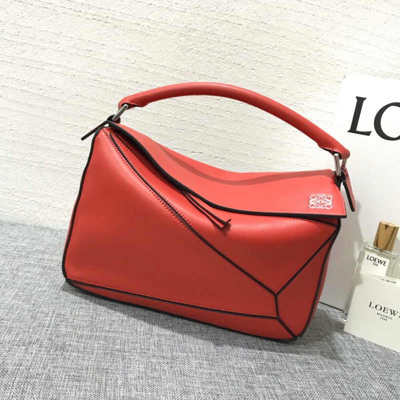 322 LOEWE羅意威 Puzzle Bag 中號羅意威幾何包 大紅