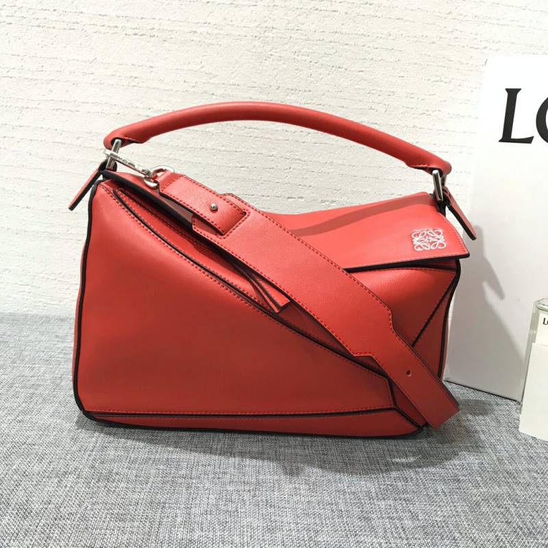 322 LOEWE羅意威 Puzzle Bag 中號羅意威幾何包 大紅