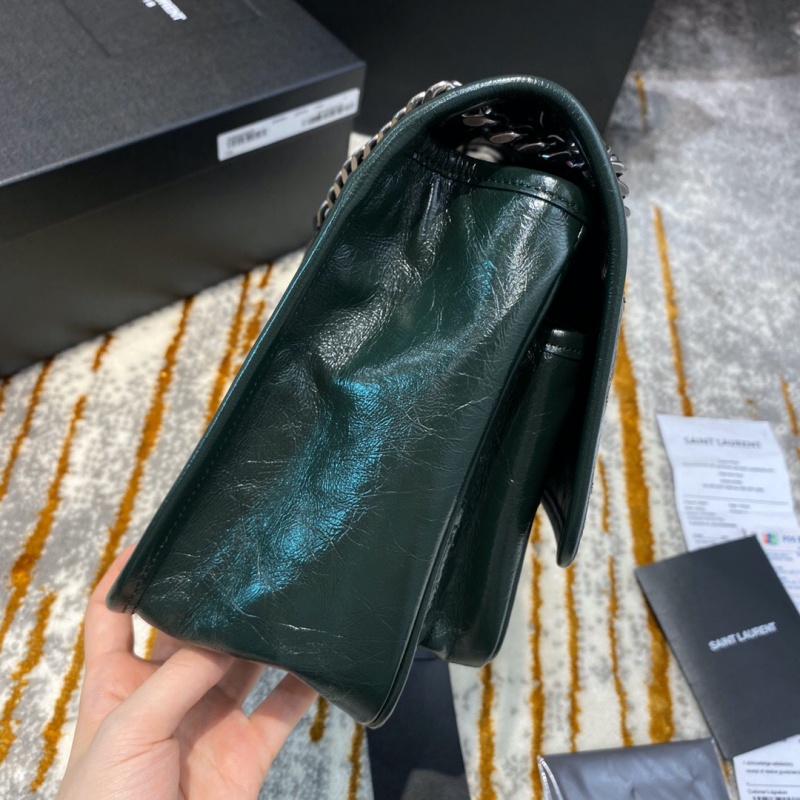 498894 YSL圣羅蘭 Niki medium 28中號 進口原廠皮 墨綠色