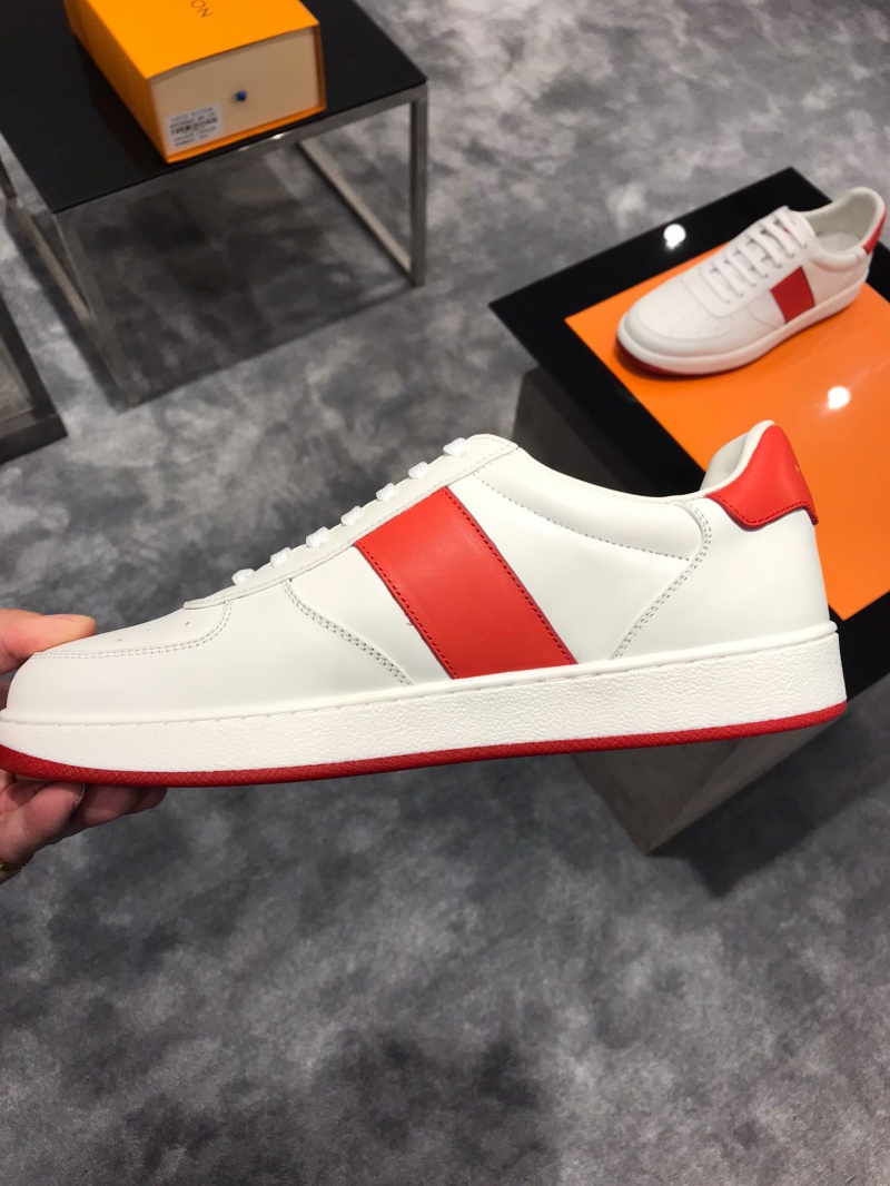 1A5YOL LV Rivoli 運動鞋 小牛皮彩色飾邊板鞋 紅色