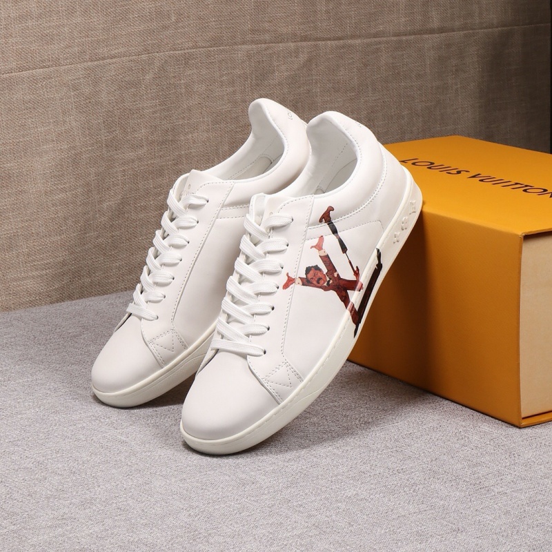 1A4OGX LV LUXEMBOURG 運動鞋 LV男鞋 LV休閑運動鞋 白色