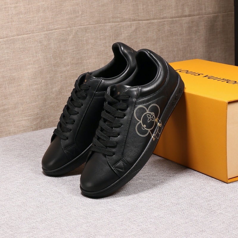 1A7S78 LV LUXEMBOURG 運(yùn)動(dòng)鞋 向日葵印花男鞋 LV板鞋 黑色