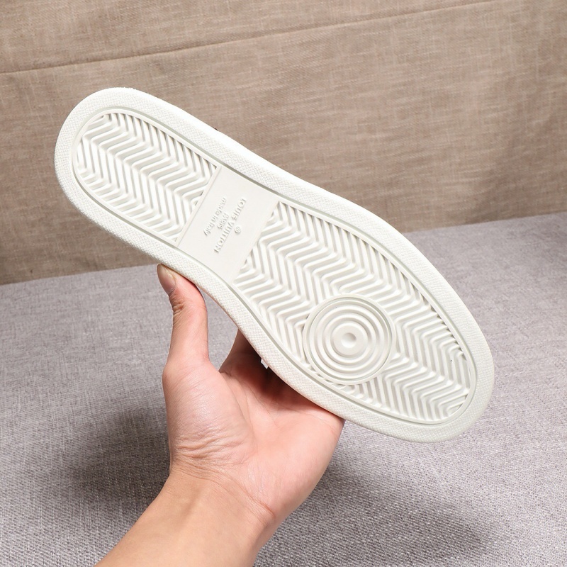 1A4PAT LV LUXEMBOURG 運動鞋 Monogram帆布拼色男鞋 LV運動鞋 咖啡色