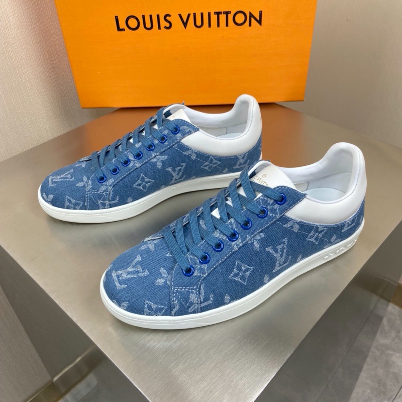 1A5UGX LV LUXEMBOURG 運動鞋 Monogram 丹寧布男鞋 LV帆布鞋
