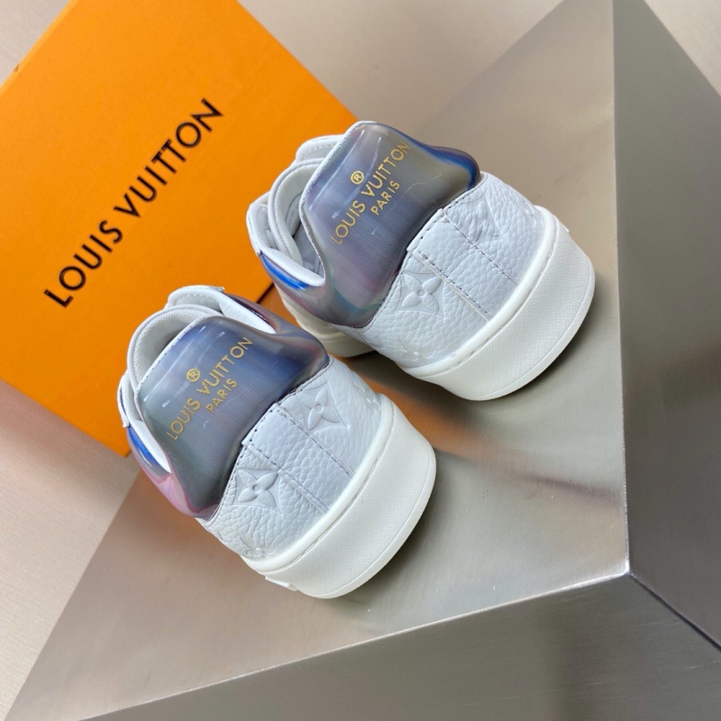 1A7S7O LV LUXEMBOURG 運動鞋 虹彩織物男鞋 LV板鞋 白色