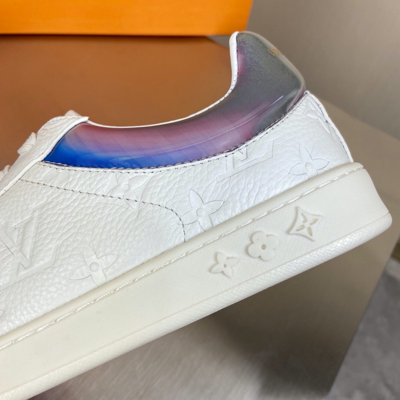 1A7S7O LV LUXEMBOURG 運動鞋 虹彩織物男鞋 LV板鞋 白色