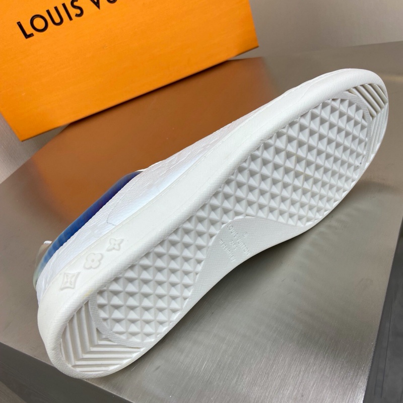 1A7S7O LV LUXEMBOURG 運動鞋 虹彩織物男鞋 LV板鞋 白色