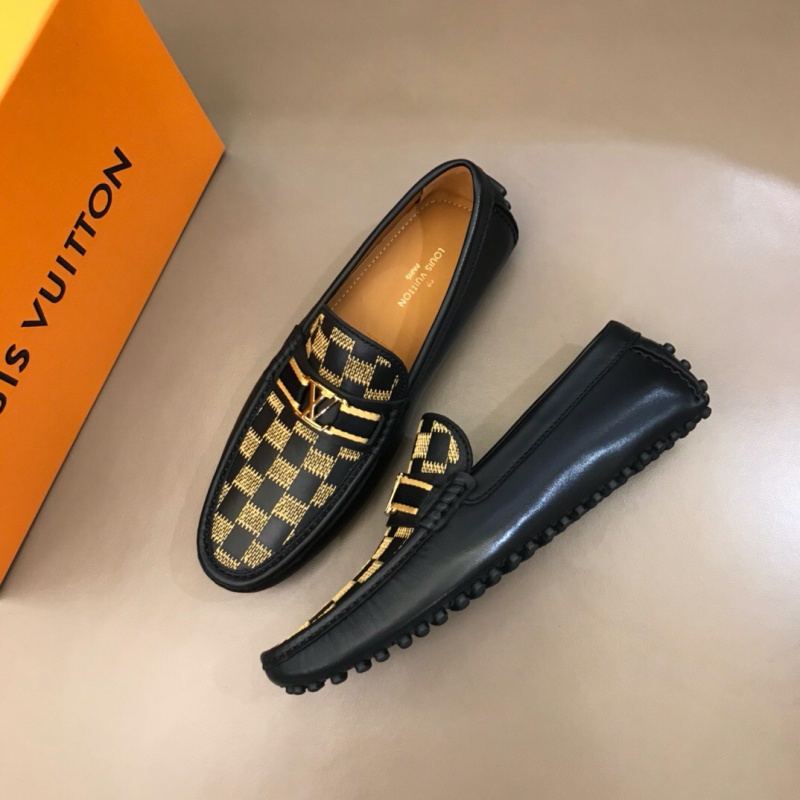 1A4OLA LV MAJOR 樂福鞋 LV豆豆鞋 LV男皮鞋 LV開車鞋 黑色